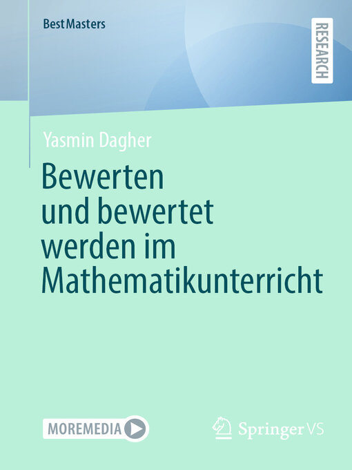 Title details for Bewerten und bewertet werden im Mathematikunterricht by Yasmin Dagher - Available